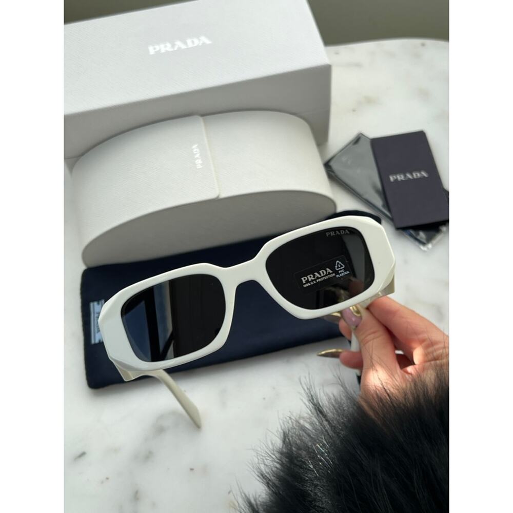 NEW Prada PR17WS Sunglasses in White Talc - Picture 11 of 12